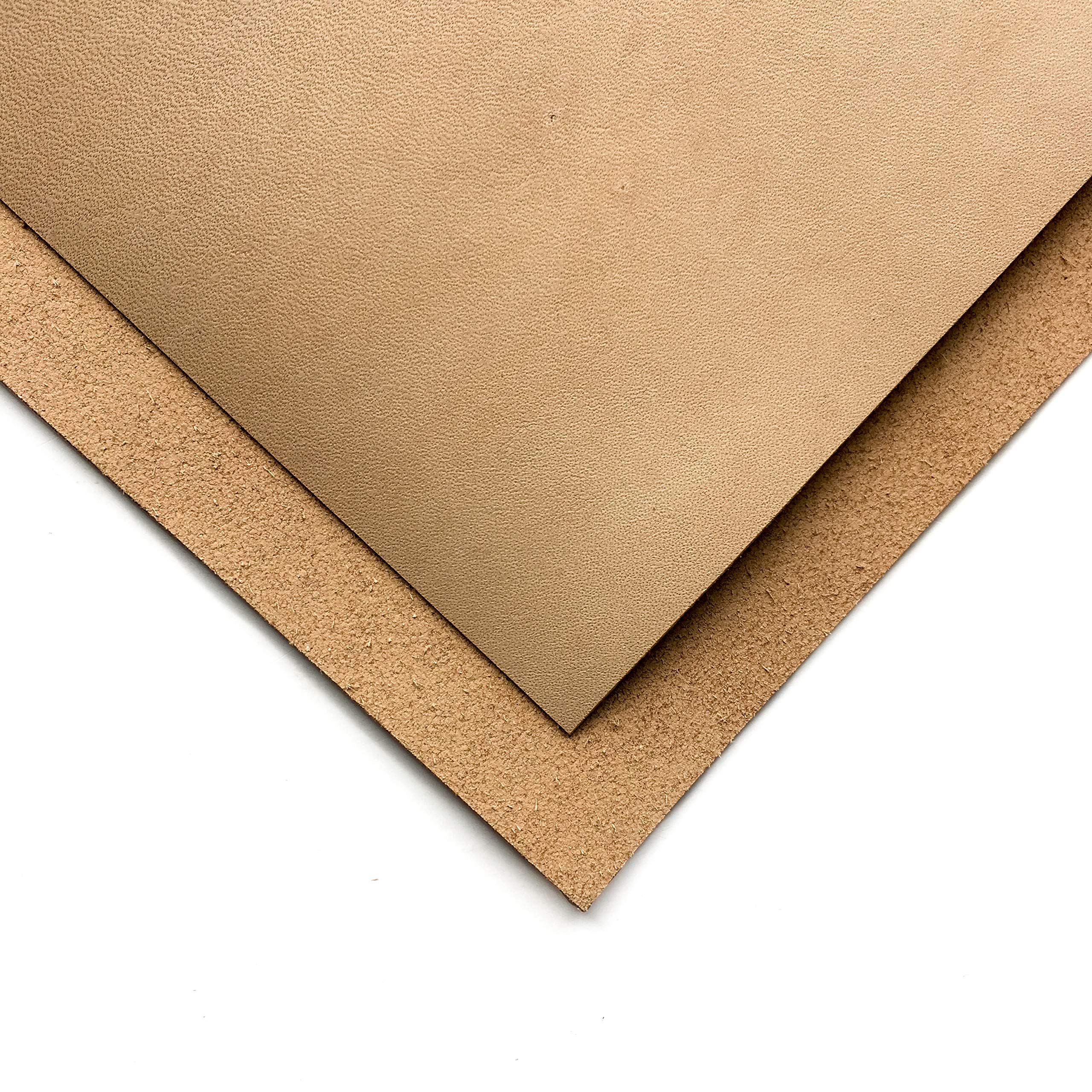 Vegetable Tanned Veg Tan Leather : Raw Thick Square Real Leather